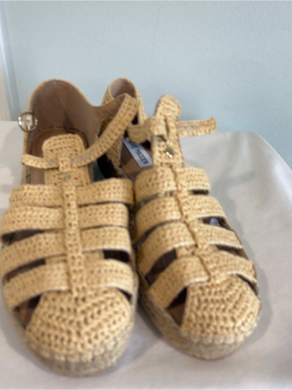 Steven Madden Fisherman Sandals in Natural Beige
